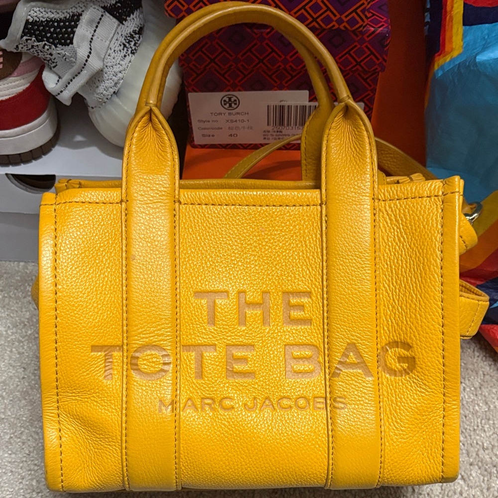 Marc Jacobs Vibrant Yellow Tote Bag